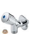 DIAQUA Waschmaschinenventil verchromt Griff chrom