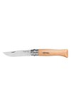 OPINEL Messer Nr. 9 Edelstahl Buchenholzgriff transparent lackiert 9 cm