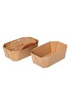 DECORA Cake-Brotbackformen 5er 300 g Cellulose Papier Natur 200°C 15.3x8.8x6 cm