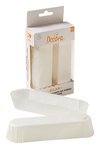 DECORA Eclair-Backförmchen weiss 60 Stück Non-Stick 220°C 13.5x3.5x2.5 cm