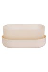 PLASTIA Blumenkasten mit Untersetzer Tolita elfenbein 31 cm