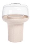 PLASTIA Pflanzengefäss Humidarium ivory withe coffee 26.5x20 cm