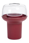 PLASTIA Pflanzengefäss Humidarium bordeaux 26.5x20 cm