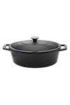 ELO Bräter Gusseisen oval grau creme emailliert 4.9 l