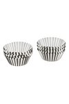 PATISSE Papierförmchen weisss schwarz gestreift 5cm