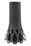PLASTIA Vase Roseta mit Sockelgewicht anthrazit 1.3 l