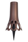 PLASTIA Vase Roseta mit Erdspiess bronze 1.3 l