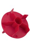 STÄDTER Brötchenstempel Salzsemmel ø 7.5x2 cm rot