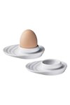 KÜCHENPROFI Eierbecher Burgund oval 2er Set ø 10.5 cm weiss