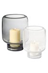 PHILIPPI Windlicht Vejle L Glas graubraun