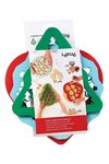 Ausstechform 3er Set Tannenbaum Schneestern Herz