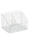 ZELLER Utensilien Organizer mit 5 Fächern Kunststoff transparent