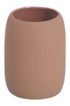 ZELLER Zahnputzbecher Keramik mocca