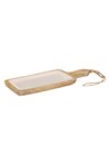 ZELLER Servierbrett Mangoholz beige
