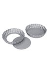 STÄDTER Tarteform mit Hebeboden 10x1.8 cm silber We love Baking