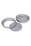 STÄDTER Tarteform mit Hebeboden 12x1.8 cm silber We love Baking