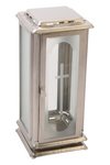 LIENBACHER Grablaterne mit Türe und Erdspiess Inox