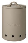 LADELLE Vorratstopf Essentials Onion steingrau Keramik