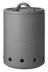 LADELLE Vorratstopf Essentials Onion anthrazit Keramik