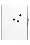 ZELLER Memobord Magnet schwarz