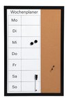 ZELLER Memobord Wochenplaner schwarz
