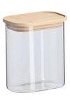 ZELLER Vorratsglas mit Bambusdeckel 1000ml