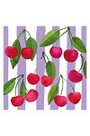 PPD Servietten Cherry Stripes