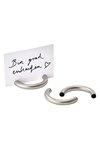 PHILIPPI Kartenhalter Ring silber matt