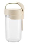 LEKUE Joghurtbecher To Go mit Löffel 0.6 l beige