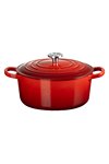 LE CREUSET Bräter Signature kirschrot Crucible 22cm