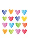 PPD Servietten Aquarell Hearts