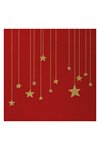 PPD Servietten Stars on Canvas red