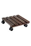 WAGNER SYSTEM Pflanzenroller Country 28x28 cm dunkelbraun