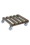 WAGNER SYSTEM Pflanzenroller Kiefer lasiert 40x40 cm anthrazit
