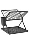 BRABANTIA Abtropfständer klein faltbar SinkSide dark grey