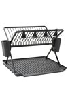 BRABANTIA Abtropfständer gross faltbar SinkSide dark grey