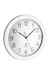 TFA Funk Wanduhr Silber