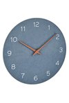 TFA Wanduhr mit Holzzeiger taubenblau