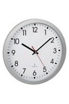 TFA Funk Wanduhr silber