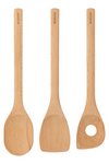 BRABANTIA Küchenhelfer Set Profile Holz 3-teilig