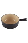 LE CREUSET Fonduecaquelon schwarz sand 22 cm
