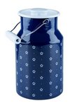 RIESS Milchkanne mit Deckel 2 l blümchenblau