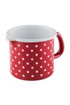 RIESS Schnabeltopf Pünktchen rot 0.5 l