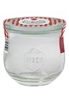 WECK Einmachglas Tulpenfrom mit Glasdeckel 370 ml