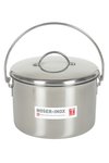 NOSER Komposteimer mit Deckel Inox 3 Liter