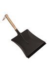 REDECKER Kehrschaufel Metall schwarz mit Holzgriff