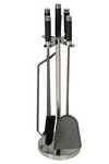 LIENBACHER Cheminéegarnitur Inox schwarz