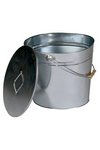 LIENBACHER Ascheneimer mit Deckel verzinkt 34x24x31cm