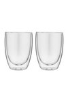 FOREVER Kaffeetasse Glas doppelwandig 2 Stück 200 ml