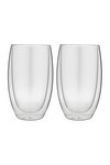 FOREVER Teetasse Glas doppelwandig 2 Stück 400 ml